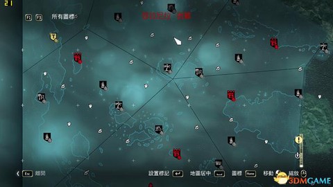 刺客信条4地图怎么开